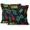 BREASOME Federe Cuscini Divano 45x45 cm, Set di 2 Copricuscini Console di Gioco Fodere per Cuscini Decorativi Quadrata in Lino per Divano Camera da Letto Soggiorno