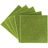 Ideen mit Herz Set di tappetini per erba | 5 pezzi | erba artificiale | modellismo | decorazione | giardino in miniatura | 20 cm x 20 cm | altezza 4 mm | verde