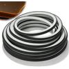 PORFOYO Profilo a LED flessibile in silicone, 5 m, 12 x 12 mm, diffusore a LED, impermeabile, effetto neon, copertura per strisce LED fino a 8 mm, pannelli acustici (senza strisce LED)