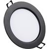 HGOuhK Plafoniere da Incasso a soffitto, Downlight Ultrasottile Nero, faretto Integrato a LED Incorporato, Incasso a soffitto Rotondo Piatto Faretti LED da Incasso(Warm Light-15w)
