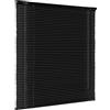Generic Veneziana Tende in Alluminio, Veneziane da Interno/Esterno Senza Forare 90 100 110 120 130CM 25mm Lamelle Veneziana Finestra Oscurante per casa, ufficio, bagno Finestra Privacy(Nero)