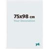 yd. Your Decoration - Cornice Puzzle 75x98 - Bianco Lucente - Cornice Puzzle 1500-2000 pezzi - Plastica Cornice portafoto - Annecy