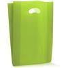 I COUNT CALCOLATRICI Shopper in Plastica con soffietto e manico a fagiolo (35 x 50cm - 100pz Verde Pistacchio)