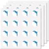 CREATCABIN 128Pcs Adesivi Delfino Adesivi Planner Subacquei Animali dell'Oceano VinilImpermeabili per Bici BottigliD'Acqua Frigorifero Tazza Bagagli Computer Telefono Skateboard Decor 1 Pollici