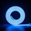 ANSIEN® Strisce LED 220 V al neon (blu, 2 M),ogni taglio di 10 cm, 12 W/m COB luce a corda alta luminosità, IP65 impermeabile con spina per raddrizzatore e adesivo, neon LED per casa, bar, ristoranti
