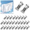 EXIN DECHEN Mollette Bucato in Acciaio Inox, 30 Pezzi | Antisegno, Antivento, Multifunzione, Per Alimenti da Cucina, Per Vestiti, Calze, Asciugamani