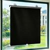 Bamblind 65X200cm Tenda a rullo per finestre con ventose Tenda oscurante termica Nero Senza Foratura,blocco raggi UV,Tende Avvolgibile Parasole,Persiane Temporanea per cucina,Auto,Bagno,ufficio