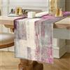 Hanrunsi Runner da Tavola Moderno in Lino Runner da Tavolo Viola Boho a Doppio Strato Addensato Panno Decorativo per Tavolino da Caffè, Feste, Matrimoni, Cene di Famiglia 40 x 140 cm