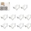 YRHome 20 x portascarpe antiscivolo, organizer per scarpe, impilabile, a doppio strato, 25 x 14,5 x 14 cm, bianco