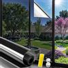 Mgood Pellicola per Vetri Finestre Unidirezionale Privacy 90x200cm, Pellicola Specchio per Vetri Finestre Anti UV Controllo del Calore Pellicola Oscurante per Vetri per Ufficio Casa, Nero-argento