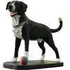 MEJELE Bobblehead di cane personalizzato, statuetta 3D personalizzata per animali domestici con targhetta e palla, scultura di cane personalizzata fatta a mano, regalo commemorativo unico per gli