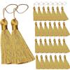 Kinesgsg 30 Pezzi Nappe Segnalibro, Seta Morbida, Mini Nappe Artigianali