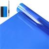 NewL Pellicola PET Vetri Auto Autoadesiva Blu 30 x 200 cm | Vari colori & misure, prot. UV 99%, attrezzi inclusi, spess. 0,06mm, uso auto,casa,ufficio,negozio,pellicola vetri