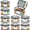 ZPONEED 8 sacchetti portaoggetti in PVC per giocattoli, impermeabili, con chiusura lampo e scomparti a rete, per giocattoli da bagno, puzzle, mattoncini da costruzione, giochi da tavolo