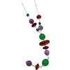 AVE CAPRICE...i tuoi capricci come virtù Collana artigianale donna con vetro color mattone, verde e viola | Made in Italy