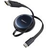Baseus Cavo Retrattile Baseus Nomos 100W USB-C a USB-C 1.5 m Nero