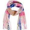 PIECES Pcbea Long Scarf Noos BC Sciarpa, Rose Shadow/AOP: Check, Taglia Unica Donna