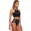 Trendyol Donna Trotter Normale Vita Alta Bikini Bottom Costumi da Bagno, Nero, 0