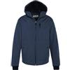 Schott NYC Kale Schott-Giacca Corta con Cerniera e Cappuccio, Navy, L Unisex-Adulto
