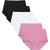 FallSweet Slip Taille Haute Sans déformation, Sous-vêtements pour Femmes, Culottes Sans Couture, Paquet de 5