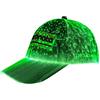 lumisonata Berretto a LED in fibra ottica EDM berretti da baseball che si illuminano 7 colori incandescenti, ricarica USB, accessori per feste (bianco)