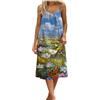 Allegorly Vestito Halter Donna Vestito Backless con Spalline Spaghetti Morbido Lungo Abiti Estivi Casual Abiti Estivi Aperti per Vacanze Spiaggia Casa Tinta unita