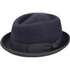 LIPODO Gratus Pork Pie Cappello in Feltro di Lana Made in Italy Donna Uomo Estate Inverno Nastro Elasticizzato