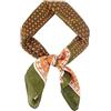 GoGou Sciarpa da uomo, sciarpa quadrata in raso di seta per uomo, leggera, bandana, sciarpa da collo, regalo alla moda per uomo, formale, casual, da lavoro, Verde militare, 70*70CM