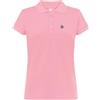 S&C - Polo Donna Manica Corta - Polo Donna Custom Fit Leggermente vestibilità - Bordatura a Maniche e Collo a Costine - Made in Cotone e in Spagna, Rosa Pastello, M