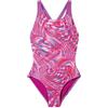 Speedo Costume da bagno da ragazza con stampa Splashback, rosa