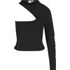 Karl Kani KK Retro One Shoulder Top black, M