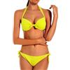 EONAR Bikini Donna Costume da Bagno Push Up Imbottito Reggiseno Due Pezzi Coordinati da Bikini per Donna(L,Yellow)