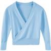 DANSHOW Top Bambina per Balletto Avvolgente, Cardigan per Bambine da Ballo, Maglione da Ballo Interno in Velluto, 5-6 Anni