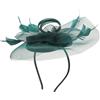Holibanna Fascinatore a Fascia Piume e Fiori, Donna, Cerimonia