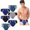 BestSale247 Slip da uomo, confezione da 6 pezzi, da uomo, a costine sottili, in cotone, Confezione da 6 pezzi/mix di colori 5070, 3XL