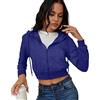 milanpavilion Felpa con Cappuccio da Donna con Cerniera, Coulisse, Casual, a Maniche Lunghe