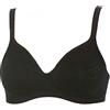GIOS Reggiseno in cotone elasticizzato senza ferretto art. CANNELLA - 6, Nero