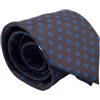 CARACCIOLO Cravatta uomo Sartoriale in seta - Squisita fattura ed elegante varietà (MARRONE/VERDE)