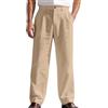 Generisch Pantaloni in lino da uomo, lunghi, eleganti, da uomo, in lino, a righe, estivi, leggeri, larghi, estivi, per il tempo libero, da spiaggia, eleganti pantaloni in tessuto