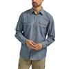 Wrangler Authentics Camicia Classica A Maniche Lunghe in Tessuto Camicia Button-Down Uomo (Pacco da 1)