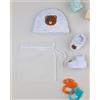 Prénatal Set cappellino e babucce bimbo grigio