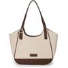 DEERWORD Donna Borse a Mano Borsa a Spalla Elegante Grandi Firmate Marca Tracolla Antifurto PU pelle 79240 1 pz Bianco
