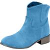 Generic Stivaletti da donna con tacco autunnale Stivali da cowboy eleganti chelsea stivali in camoscio con gambo ampio alla caviglia marrone pizzo beige stivali invernali da cowboy stivaletti