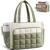 LOVEVOOK Puffer - Borsa a mano da donna per laptop