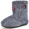Bedroom Athletics Gosling - Pantofole da uomo in sherpa con punta di neve, chiusura a zip, in memory foam, resistenti, lavabili in lavatrice