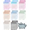 Sugeru Sparchallenge Budget Planner Tedesco A6 - Planner Budget Planner Tedesco Salva da 2€, 5 €, 10 €, 20 €, 50 €, 50 €, 52 Giorni, 100 Giorni, 8 Colori Sparchallenge