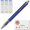 amazdone Uni Kuru Toga Advance - Matita meccanica rotante con piombo automatico, 0,3 mm, colore: blu navy (M3-5591P.9) +Uni0.3 HB - Set di 3 portamine e amazdone Sticky Notes