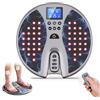 TECKZOON Stimolatore Circolazione per Piedi e Gambe, Massaggiatore Elettrico per Piedi con 4 Elettrodi, 25 Modalità e 99 Livelli di Intensità, Terapie EMS, TENS e Infrarossi, Migliora la Circolazione