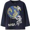 NAME IT Nmmdack NASA LS Nreg Top Box Nas, Blazer Blu Marine, 104 Bambini e Ragazzi
