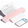 Phomemo M08F Stampante Portatile A4 Termica Bluetooth, Rosa Bianca